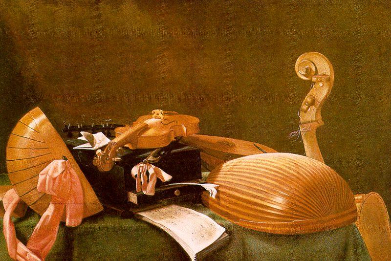 Evaristo Baschenis Still Life of Musical Instruments Sweden oil painting art